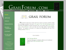 Tablet Screenshot of grailforum.com
